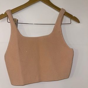 Womens knitted crop top